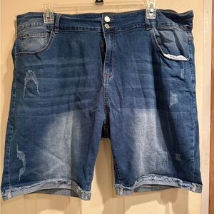Blue Denim Women's Bermuda Shorts